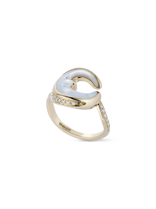 Astraea Lunoor Mother of Pearl Pinky Ring