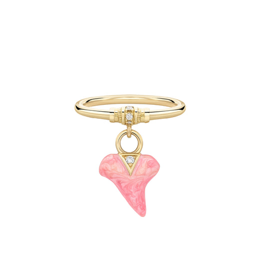 Sharkie Enamel Charm Ring