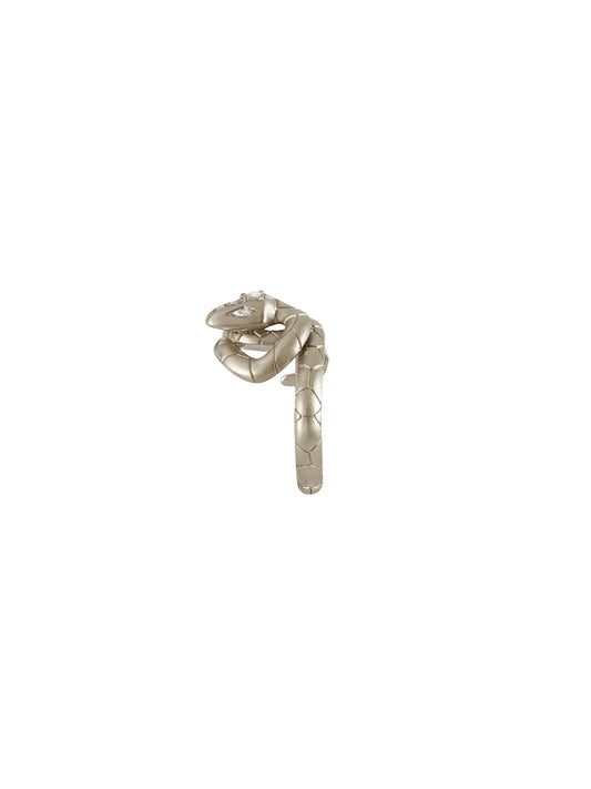 White Gold Naga Serpentia Ring
