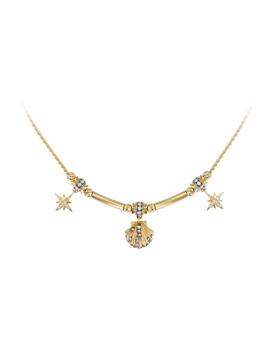Yellow Gold Venus Astra Necklace