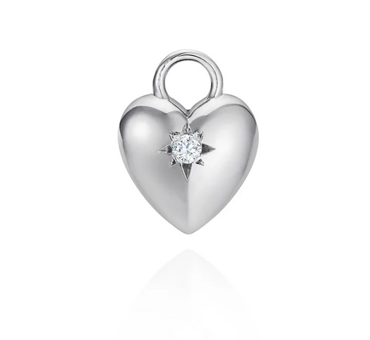 Ati Enamelled Heart Earring Charm