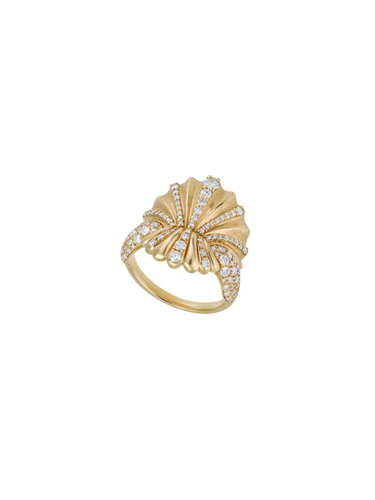 Yellow Gold Myadora Shell Ring