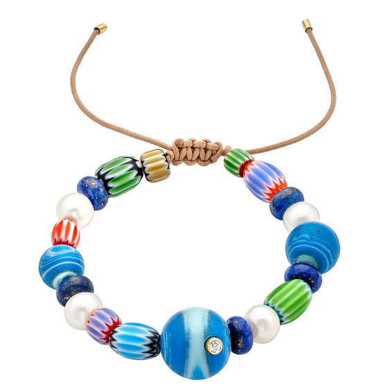Terra Mater Blue Bead Bracelet