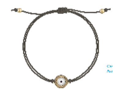 Mini Cyclops 18k Eye Cord Bracelet
