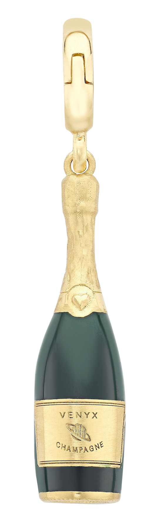 Champagne Bottle Olympic Charm